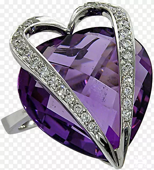 紫水晶耳环珠宝项链.戒指