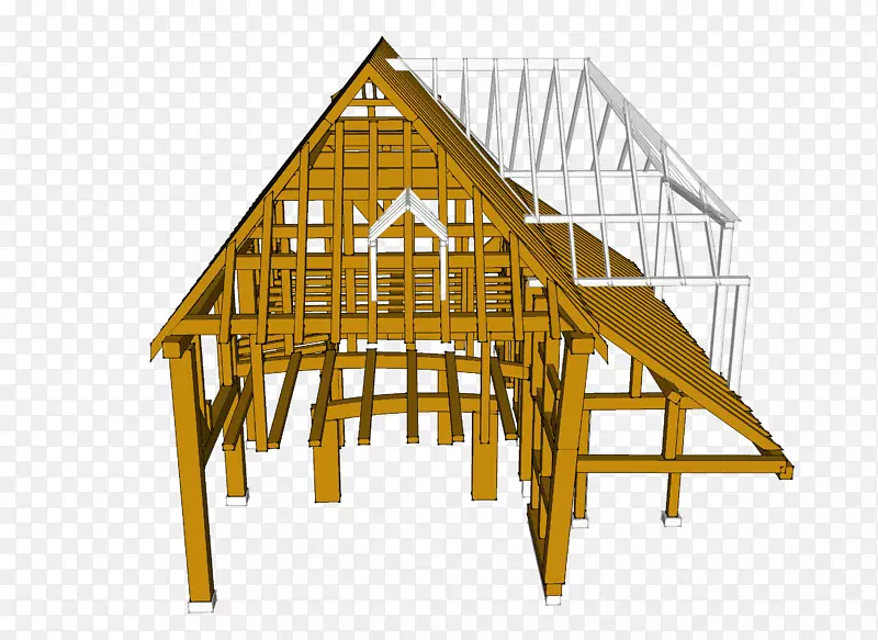 维斯伯勒绿色屋顶列出建筑木材框架建筑