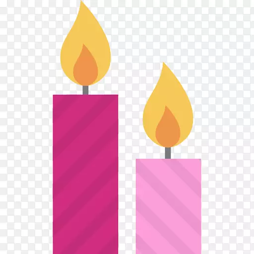 蜡烛火焰计算机图标绘制蜡烛