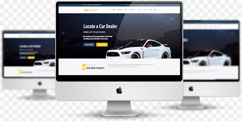 汽车经销商响应web设计的web开发模型-汽车