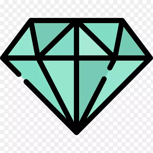 钻石电脑图标宝石钻石