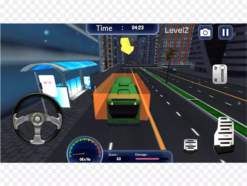 公共汽车驾驶模拟器三维迷宫赛车游戏-总线