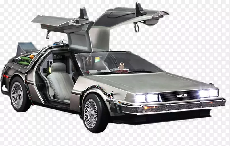 DeLorean dmc-12车DeLorean时光机玩具车