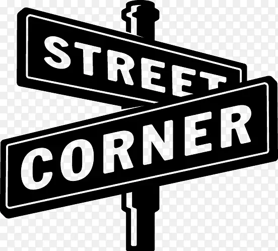 街道名称标志街角标志交通标志街角