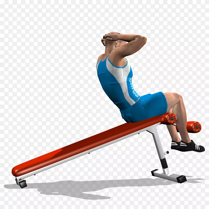 健身紧身长凳腹直肌腹肌锻炼紧缩健身