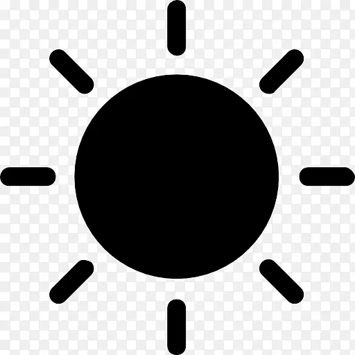 黑色太阳形状太阳符号太阳光形状
