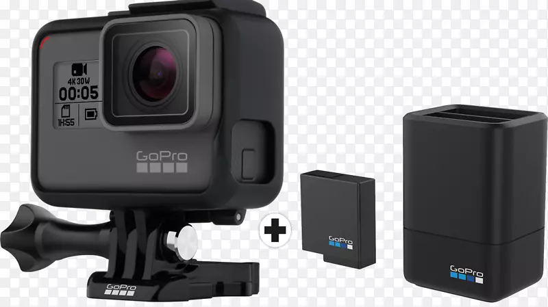 GoPro英雄5黑色行动相机4k分辨率GoPro英雄6黑色-GoPro