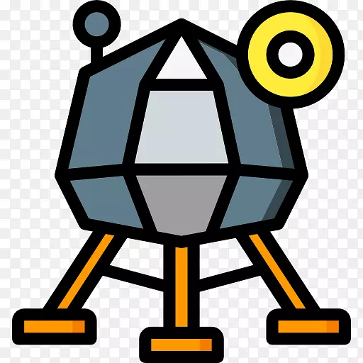 阿波罗登月舱阿波罗计划着陆器月球剪辑艺术-月球