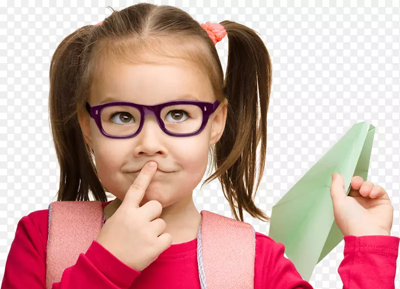 学龄儿童第一天眼镜抚摸妈妈戴眼镜
