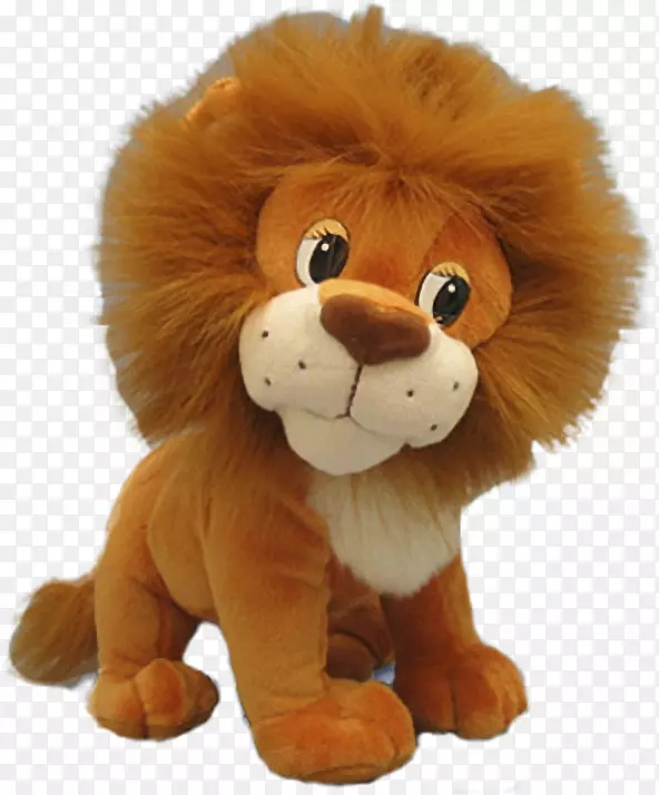 狮子填充动物&可爱的玩具，毛绒，狮子座，橙色，S.A。-狮子