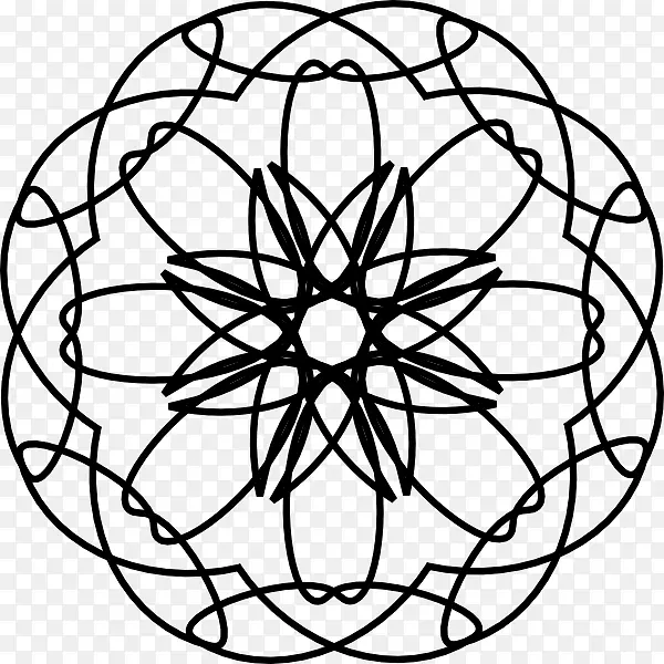 Mandala维基媒体共用点缀重叠圆圈网格图案装饰