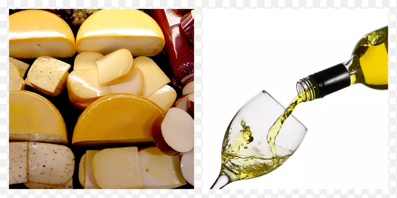 白葡萄酒，酒精饮料，蒸馏饮料，食品.葡萄酒和奶酪