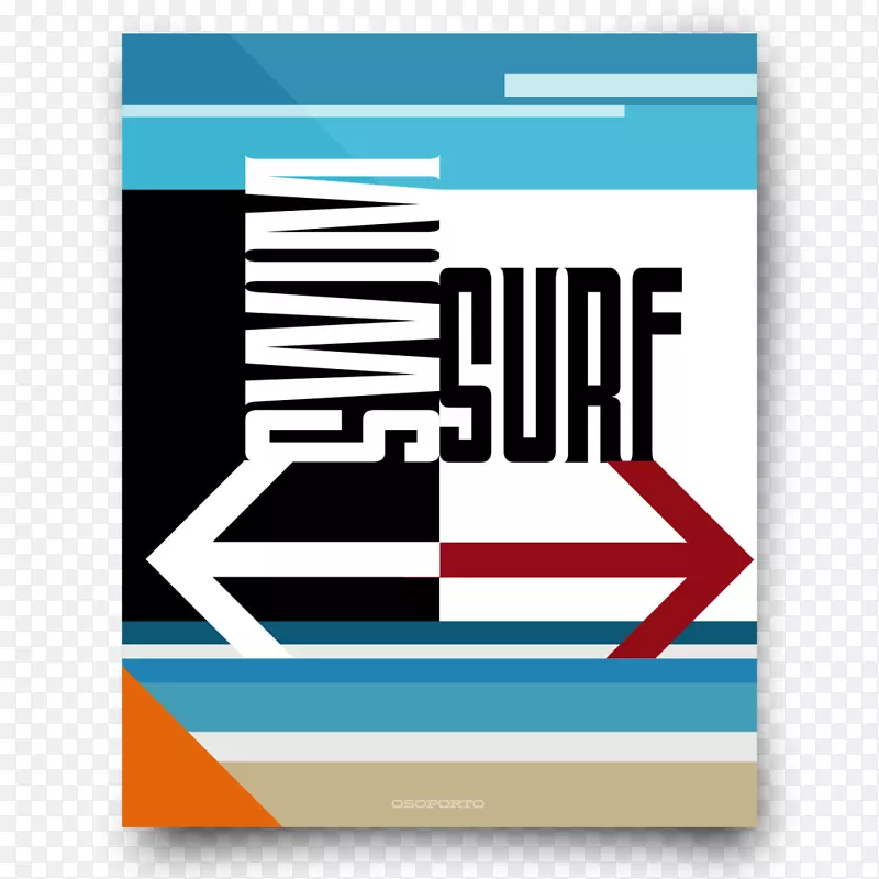 埃尔波托冲浪，加州冲浪海报平面设计-冲浪