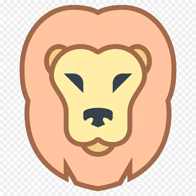 狮子电脑图标剪辑艺术-狮子