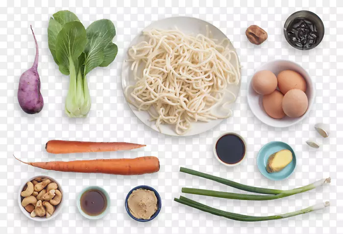 素食菜系亚洲菜谱食物配料