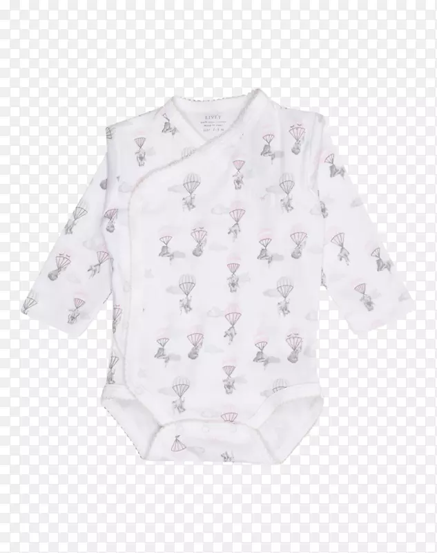 袖子婴儿和蹒跚学步的婴儿一件衬衫睡衣套装粉红色大象