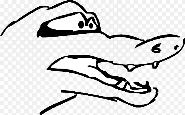 鳄鱼画夹艺术-伤感牙