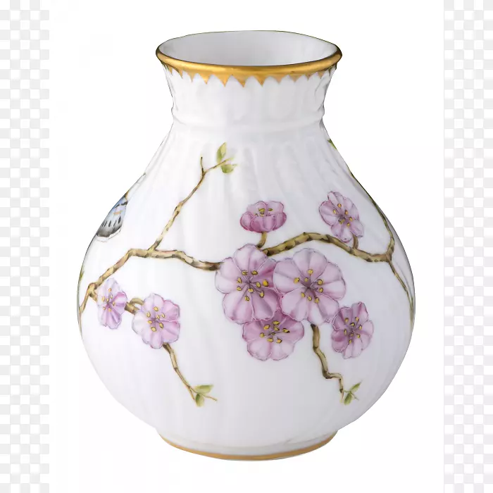 罐花瓶陶器瓷瓶樱花花瓶
