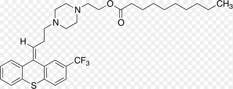 哌嗪吩噻嗪、氟苯嗪、癸酸胺、氧化辛烷二盐酸盐