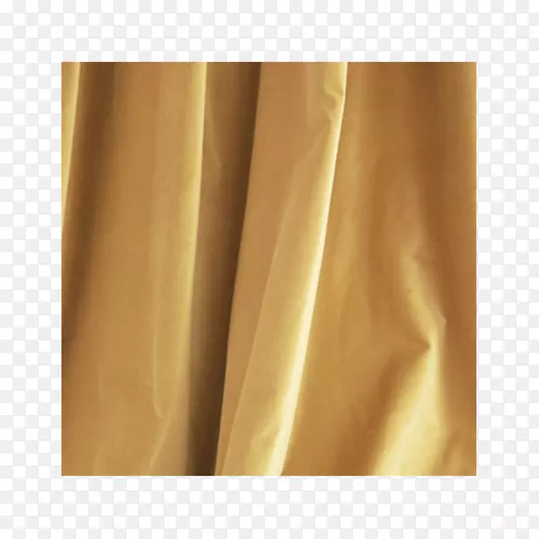 丝缎-黄色窗帘