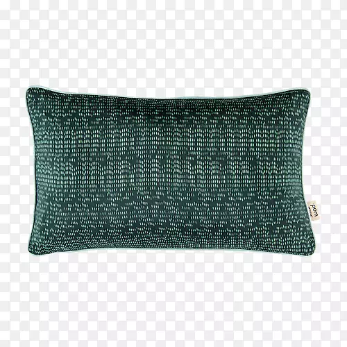 投掷枕头垫长方形绿松石枕头