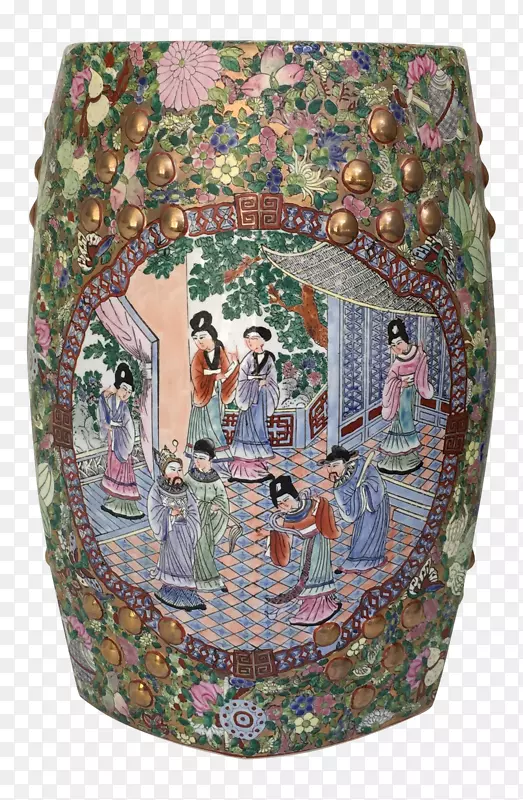 花瓶瓷挂毯花瓶