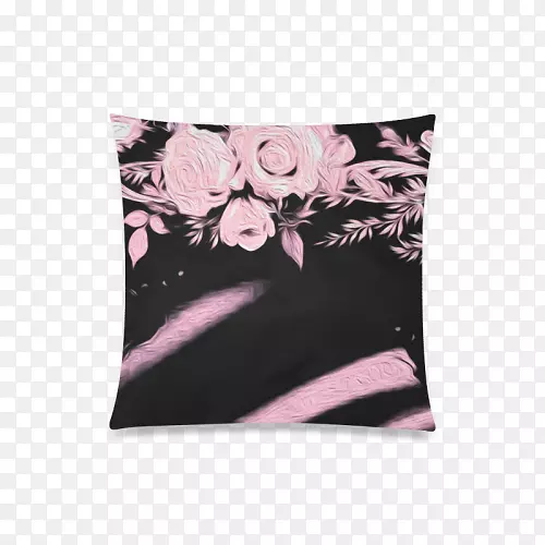 投掷枕头垫纺织品粉红色m rtv粉红色-麝香花