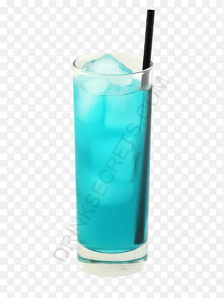 蓝色夏威夷蓝泻湖海风里基鸡尾酒装饰-海岛饮料