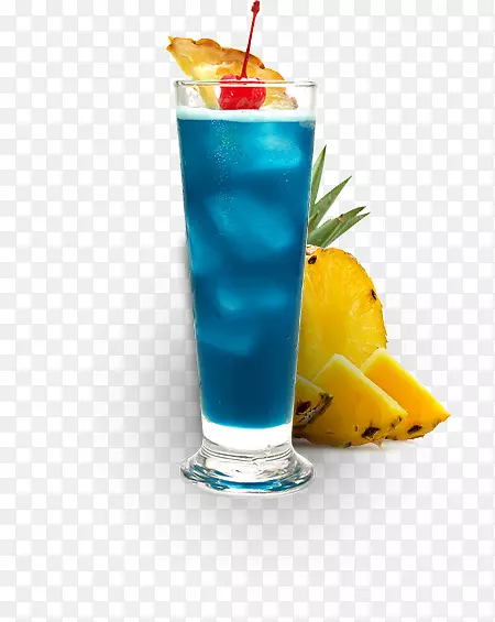 蓝色夏威夷鸡尾酒，神风酒，夏威夷杜松子菜-蓝库拉考