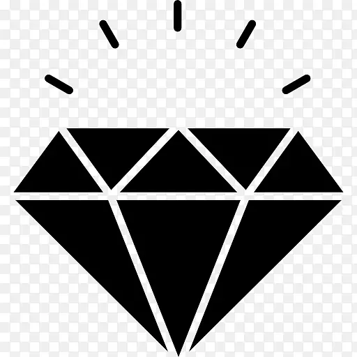 钻石电脑图标宝石钻石