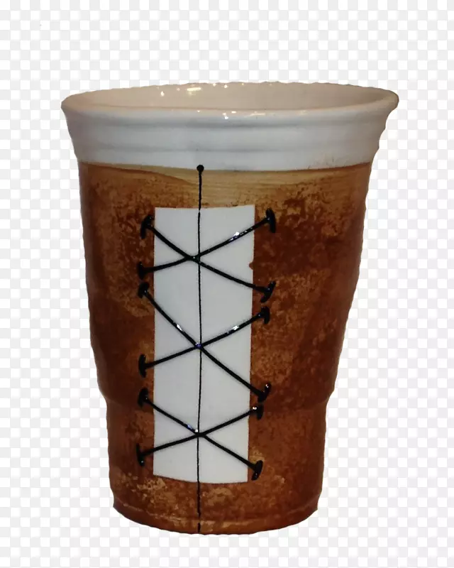 咖啡杯袖咖啡厅花盆陶器制作