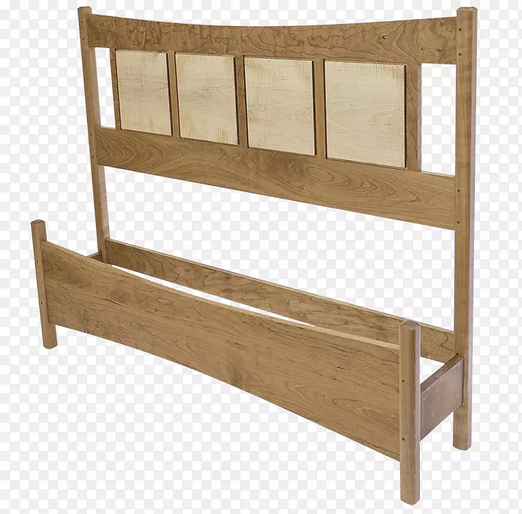 床架硬木长凳-世纪中叶