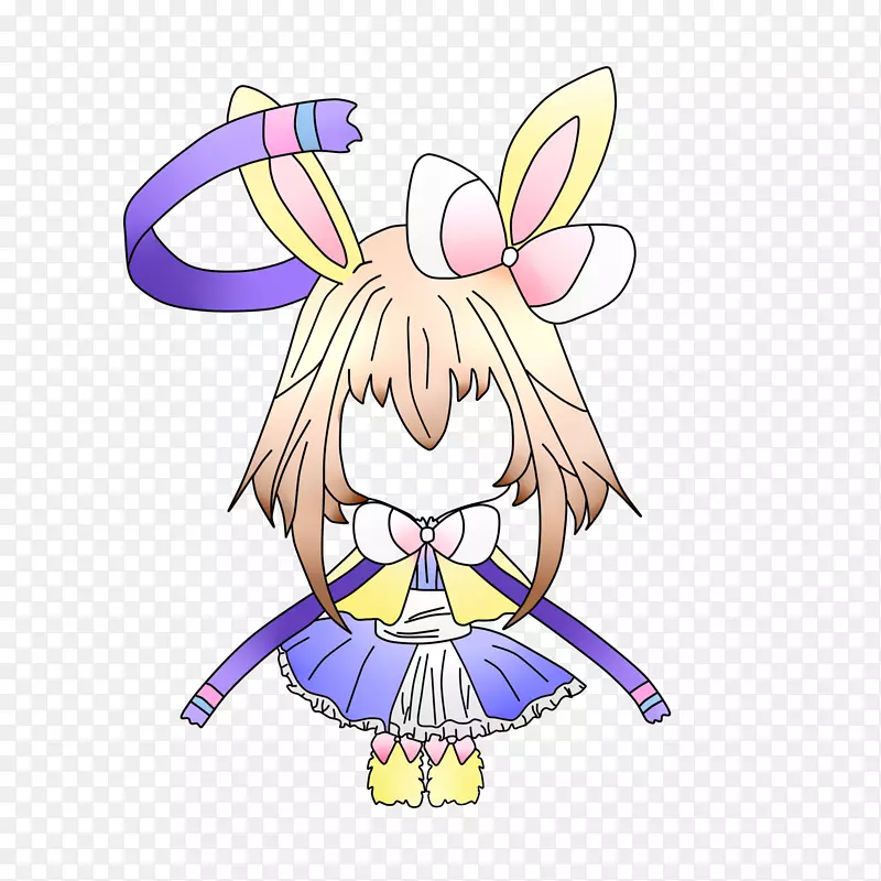 复活节兔子仙女卡通剪辑艺术-仙女