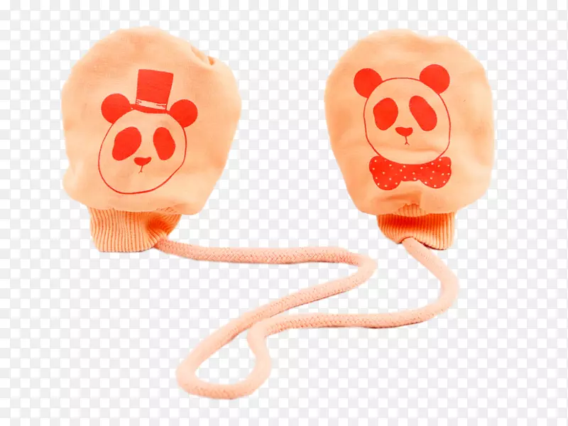 耳朵玩具动物婴儿-熊猫宝宝