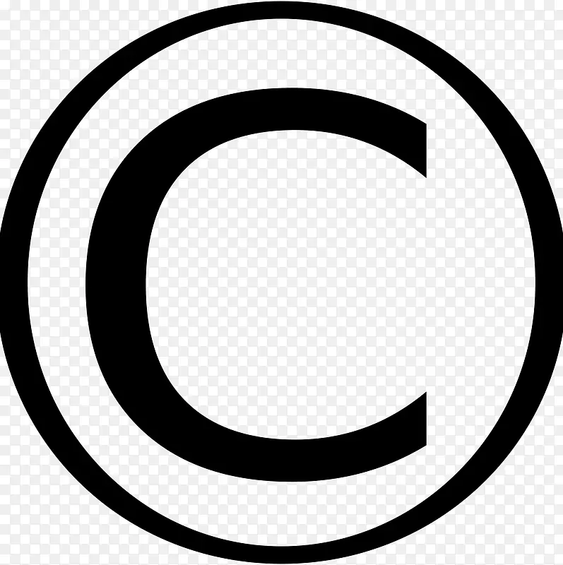 版权符号注册商标标志剪贴画版权