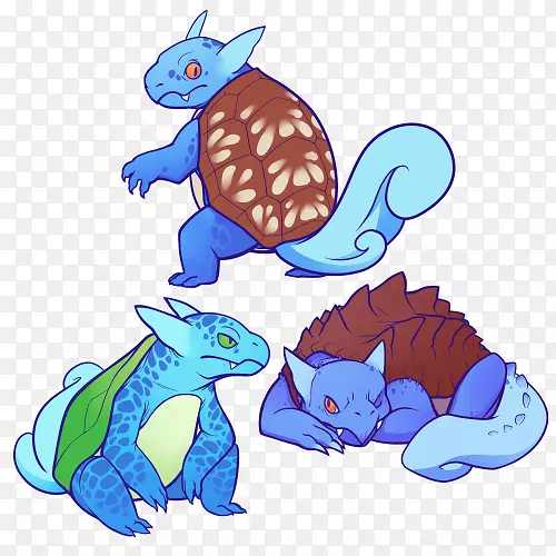 Pokémon pikachu扇子艺术-普通海龟