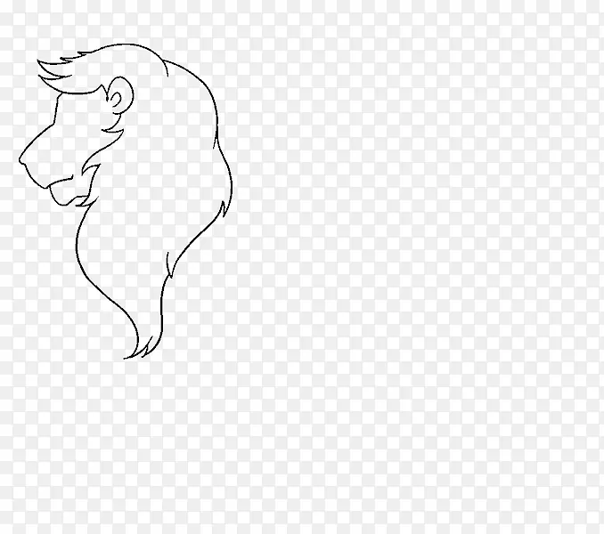 狮子画辛巴素描-狮子
