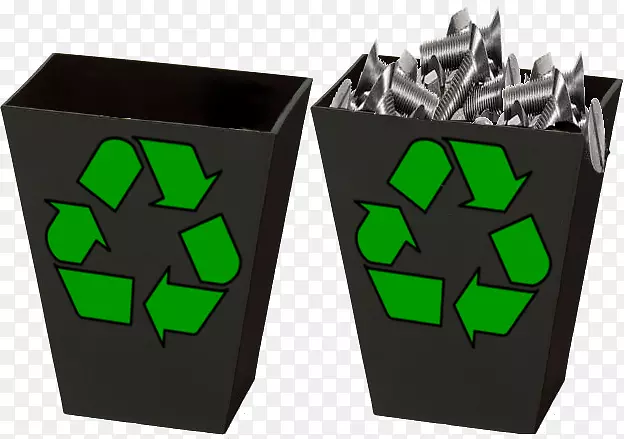 垃圾桶、垃圾桶和废纸篮计算机图标.垃圾桶