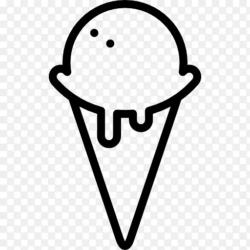 冰淇淋锥电脑图标雪锥夹艺术-冰淇淋图标