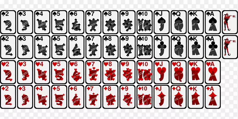合同桥牌游戏标准52牌套装