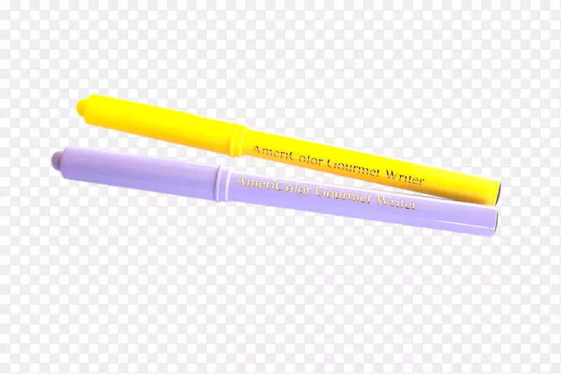 钢笔-黄色紫色