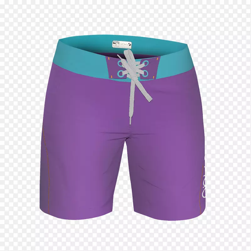 泳裤-紫色短裤