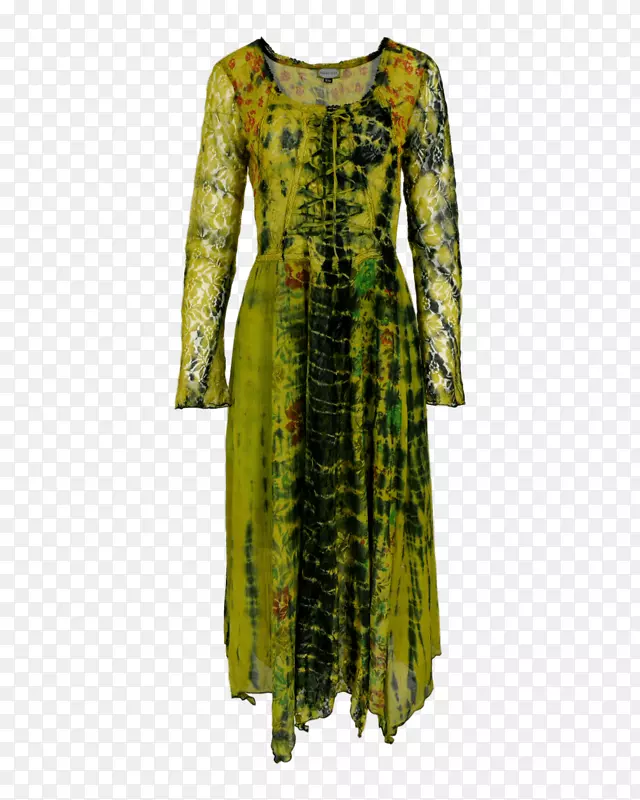 服装设计绿色连衣裙绿色