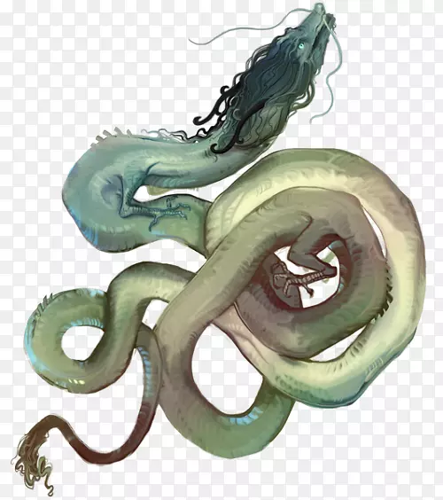 身饰蛇-东方龙