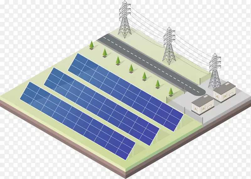 太阳能光伏发电站太阳能电池板.能源