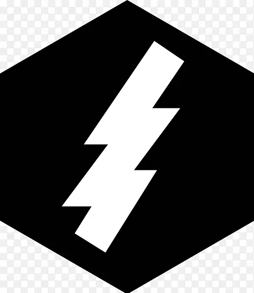 标志电脑图标品牌缩略图-黑色闪电