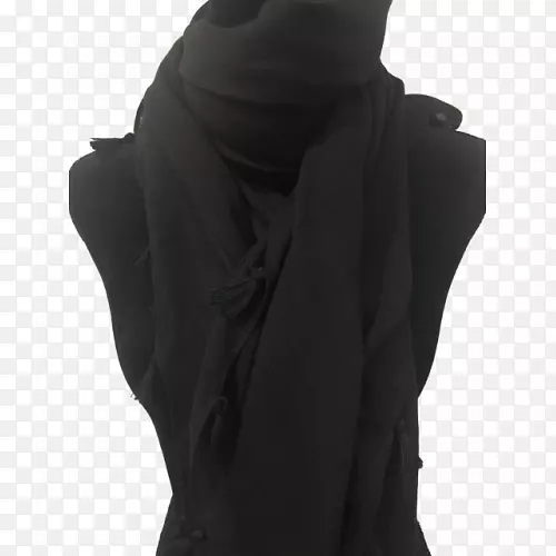 颈部围巾-黑色围巾