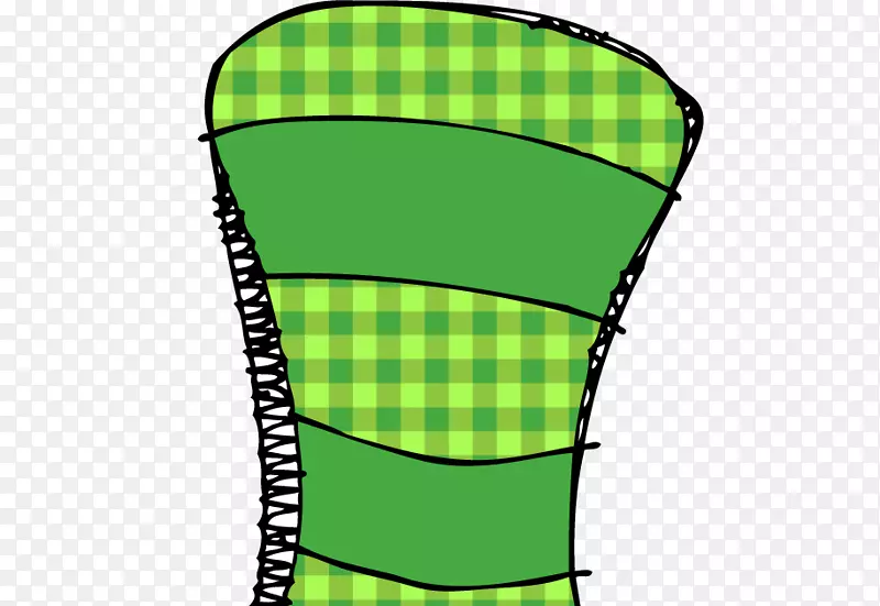 绿色鞋型设计