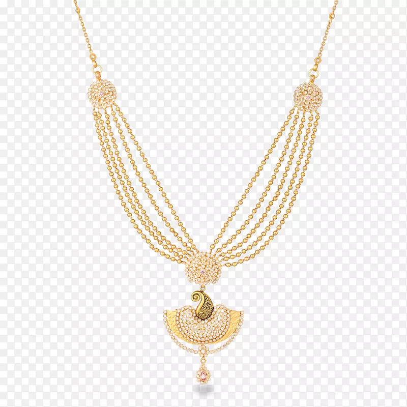 项链普雷珠宝-Bhanji Gokaldas和儿子自1975年魅力和吊坠珠宝黄金-古奇项链