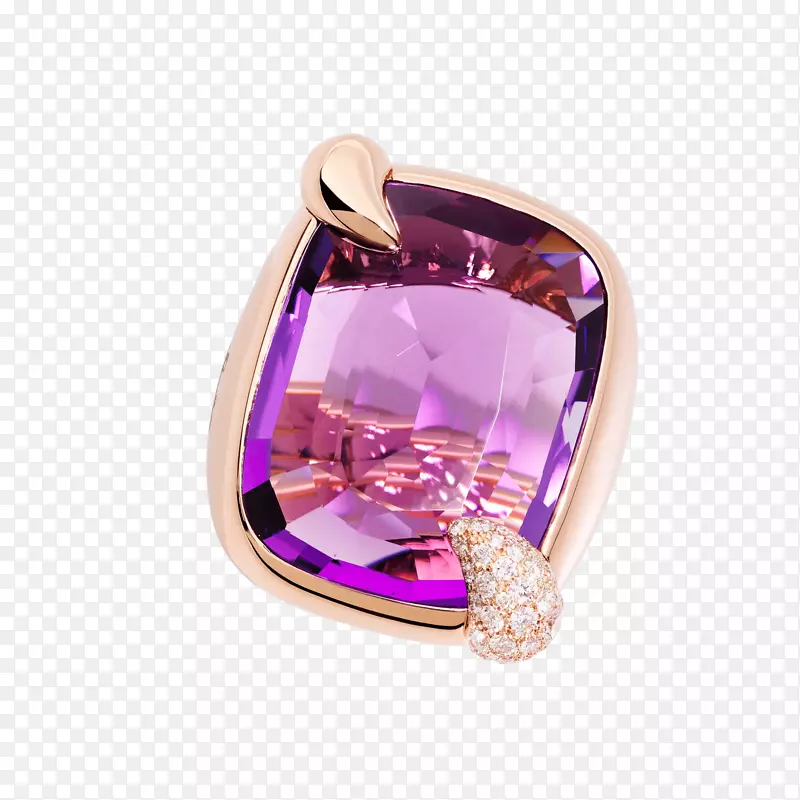 紫水晶戒指珠宝Pomellato钻石戒指